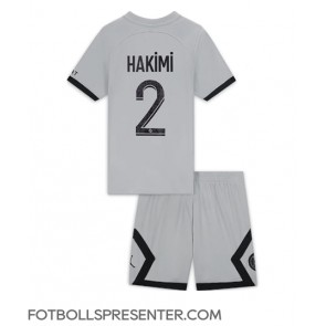 Paris Saint-Germain Achraf Hakimi #2 Bortatröja Barn 2022-23 Kortärmad (+ korta byxor)